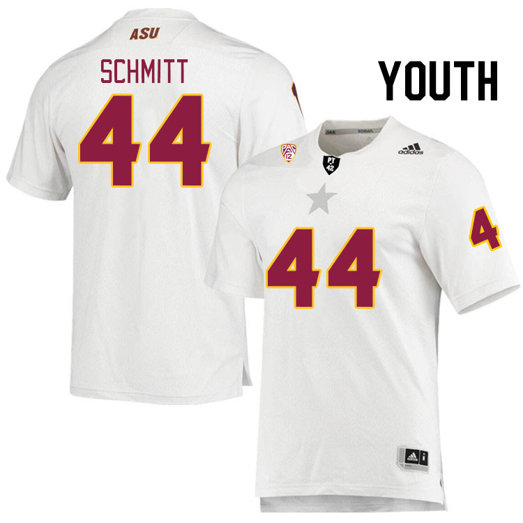Youth #44 Sinjin Schmitt Arizona State Sun Devils College Football Jerseys Stitched Sale-White